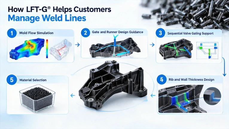How LFT-G® Helps Customers Manage Weld Lines How LFT-G® Helps Customers Manage Weld Lines